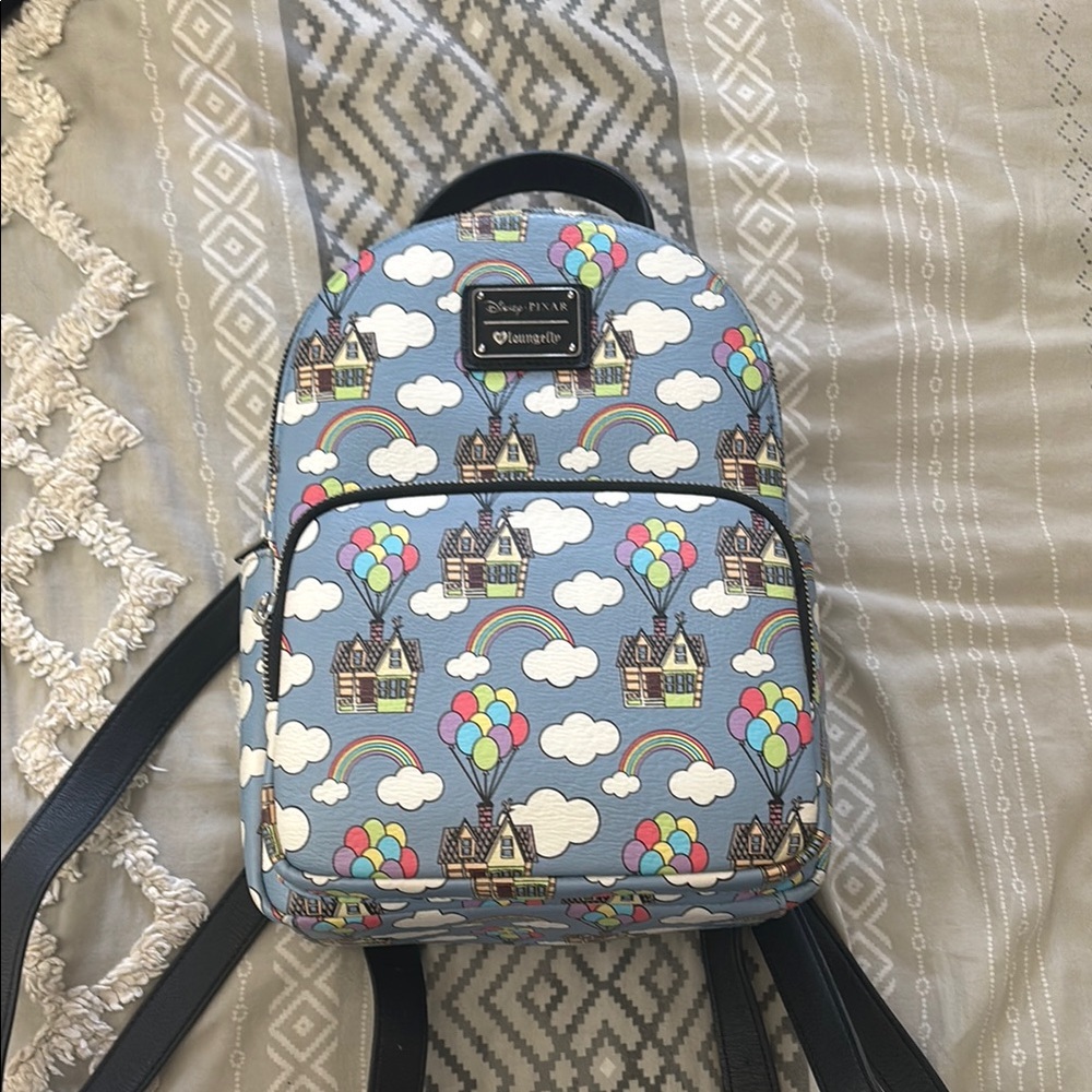 Loungefly Blue UP Mini Backpack Whimsical Design